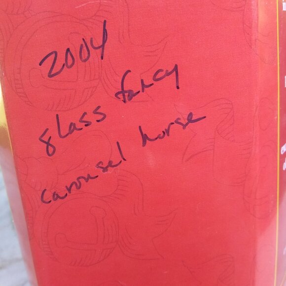 Noble  Gems by Kurt S Adler made in China glass ornament carousel horse glitter - Picture 5 of 16